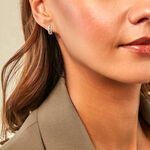 Cr&eacute;oles Gerasimos Or Jaune Emeraude Diamant - Boucles d'oreilles cr&eacute;oles Femme | Histoire d&rsquo;Or