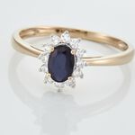 Bague Vladimir Or Jaune Saphir - Bagues solitaires Femme | Histoire d&rsquo;Or