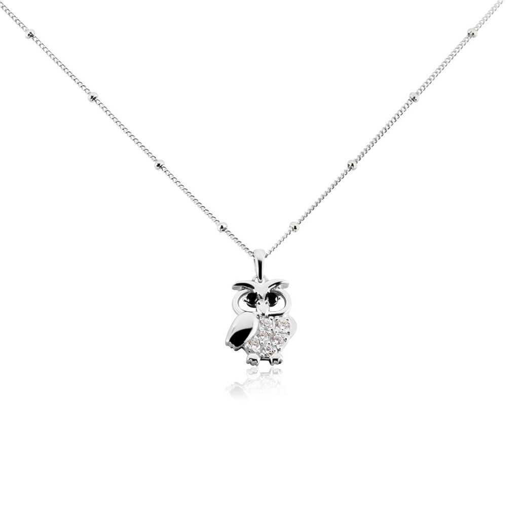 Collier Argent Trine Oxydes De Zirconium - Colliers fantaisie Femme | Histoire d’Or