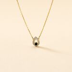 Collier Lareyna Or Bicolore Saphir - Colliers Femme | Histoire d&rsquo;Or