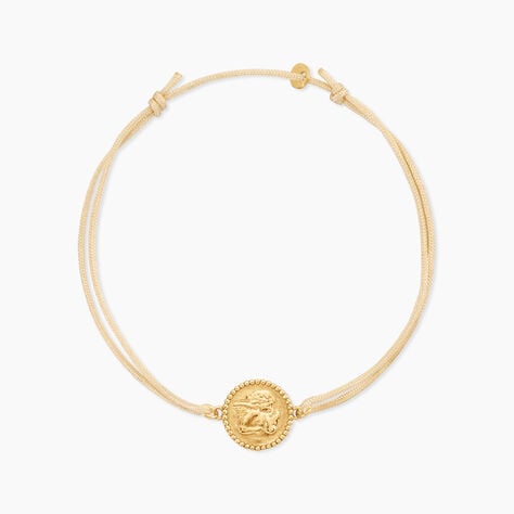 Bracelet Anchjo Argent Dor&eacute; A L'Or 750/1000 - Bracelets cordon Femme | Histoire d&rsquo;Or