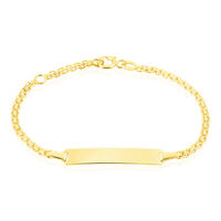 Bracelet Identité Euphenia Maille Bismark Or Jaune