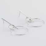 Boucles D'oreilles Pendantes Enissa Argent Blanc - Boucles d'oreilles fantaisie Femme | Histoire d&rsquo;Or