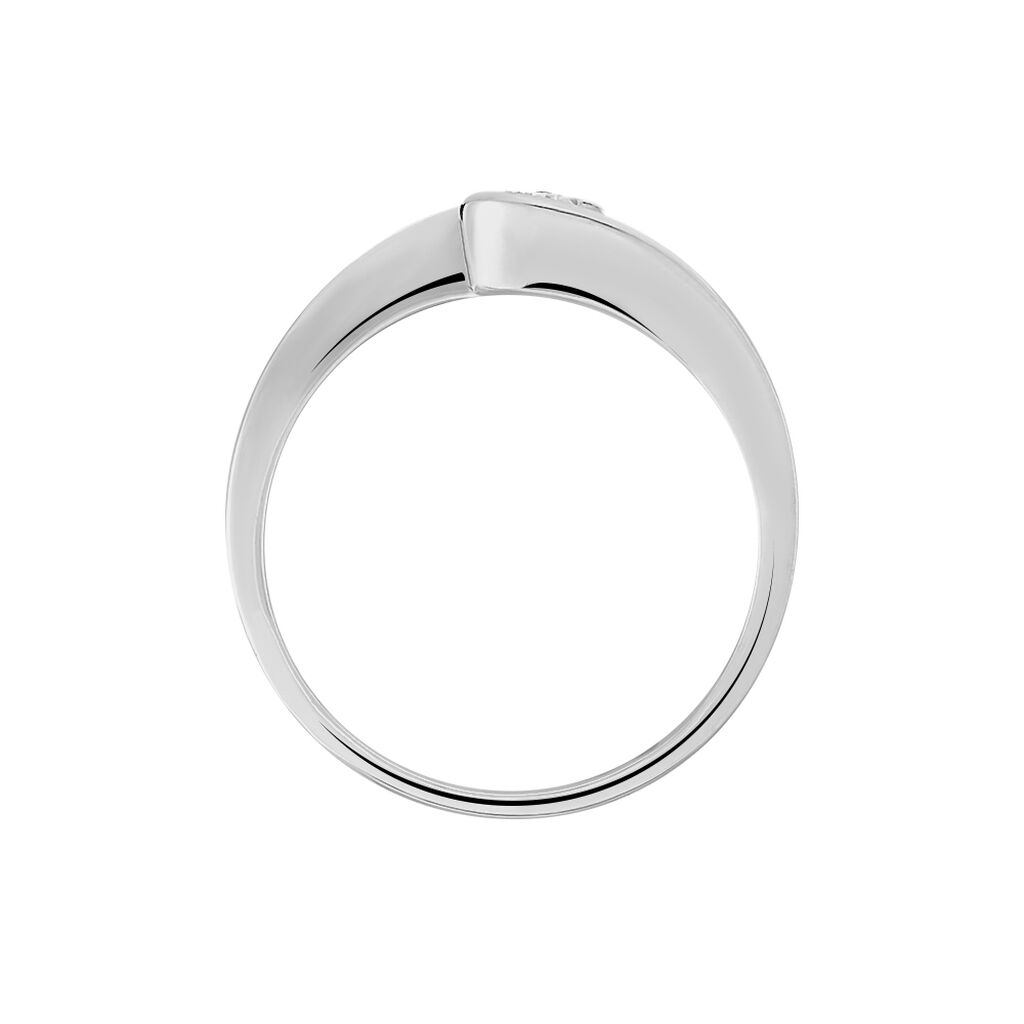 Bague Solitaire Vrille Or Blanc Diamant - Bagues solitaires Femme | Histoire d’Or