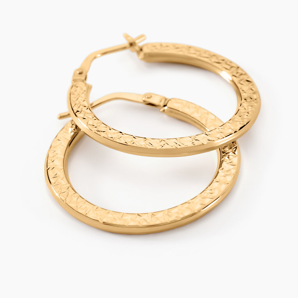 Créoles Mauri Or Jaune - Boucles d'oreilles créoles Femme | Histoire d’Or
