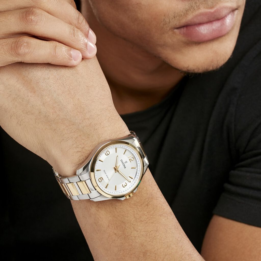 Montre Festina Solar Energy Argenté - Montres Homme | Histoire d’Or