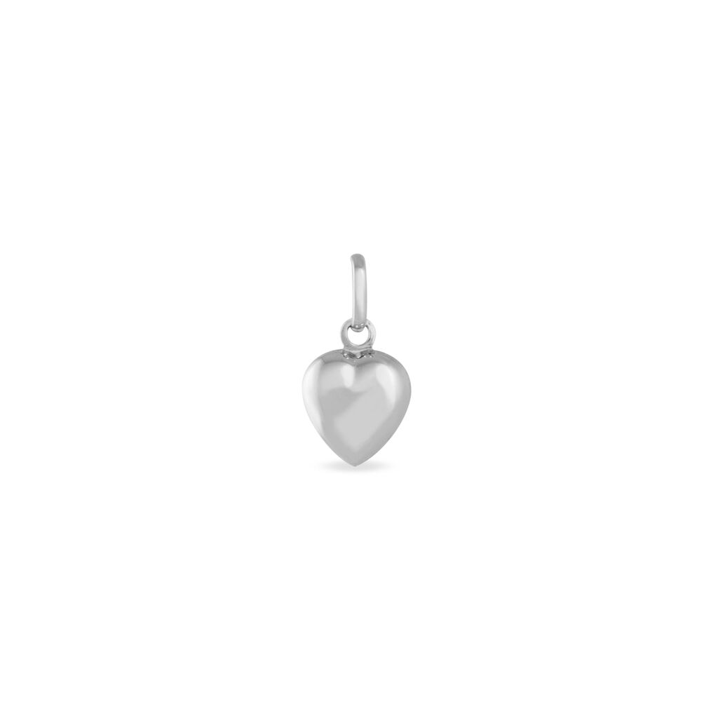 Pendentif Eudocie Coeur Lisse Or Blanc - Pendentifs Famille | Histoire d&rsquo;Or