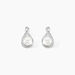 Boucles D'oreilles Davy Or Blanc Perle De Culture Oxyde - Clous d'oreilles Femme | Histoire d’Or