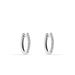 Créoles Aryanna Rondes Or Blanc Diamant - Boucles d'oreilles créoles Femme | Histoire d’Or