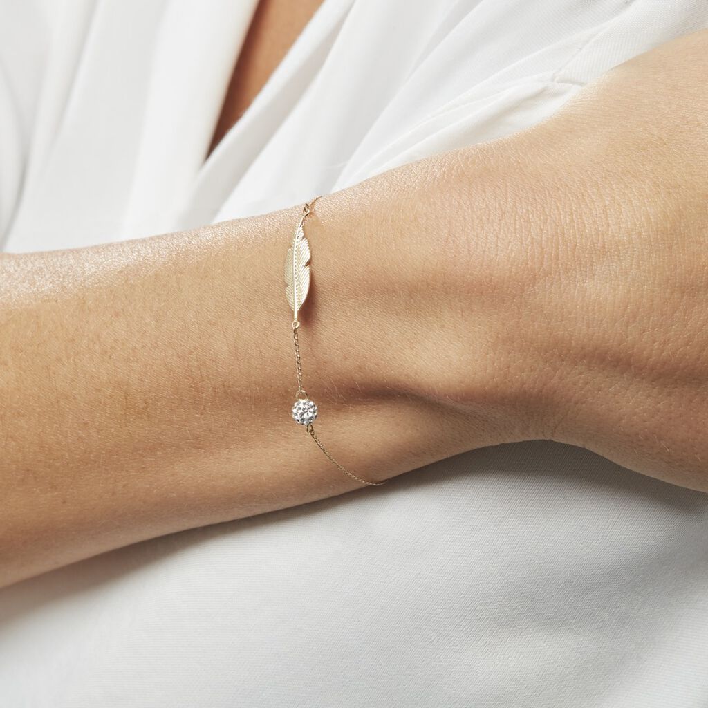 Bracelet Powoo Or Jaune Strass - Bracelets Femme | Histoire d’Or