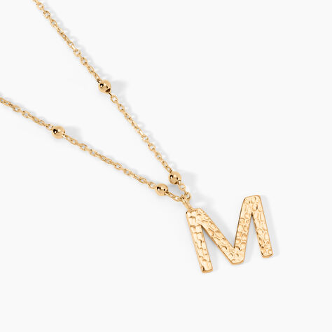Collier Plaqu&eacute; Or Jaune Lettra - Colliers fantaisie Femme | Histoire d&rsquo;Or