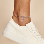 Cha&icirc;ne De Cheville Argent Blanc Tangui Oxydes De Zirconium - Cha&icirc;nes de cheville Femme | Histoire d&rsquo;Or
