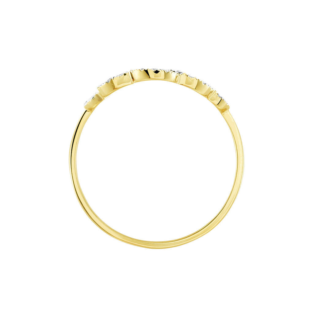 Bague Marie-christel Or Jaune Diamant - Bagues avec pierre Femme | Histoire d’Or