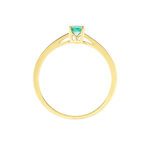 Bague Hardy Or Jaune Emeraude Diamant - Bagues solitaires Femme | Histoire d&rsquo;Or