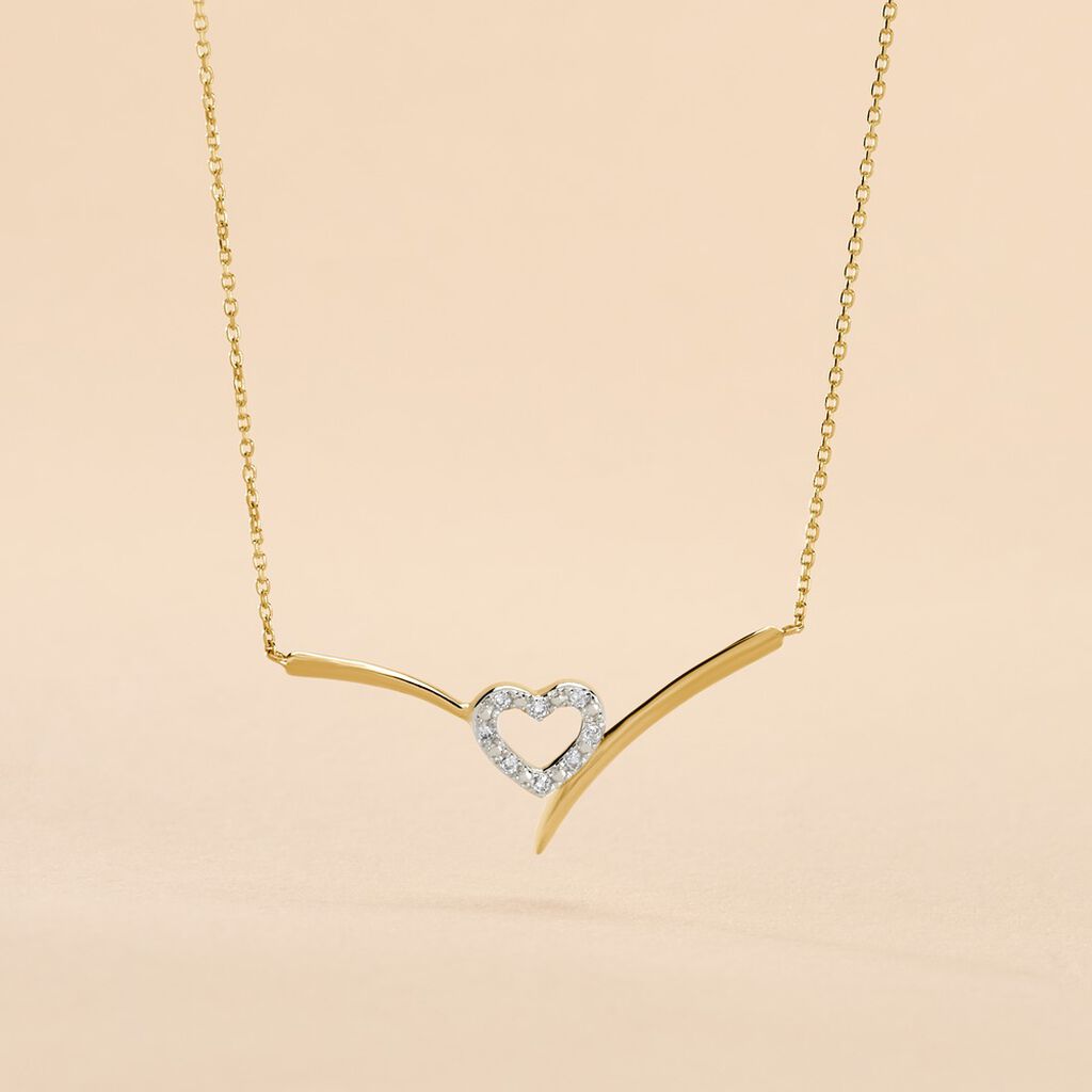 Collier Ilsabe Or Jaune Diamant - Colliers Femme | Histoire d’Or
