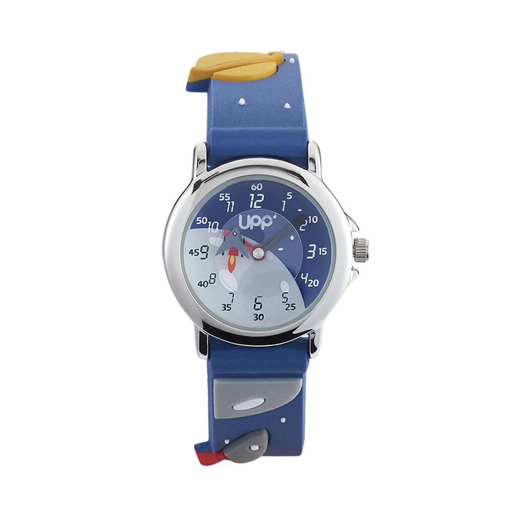 Montre Upp Planete Blanc Et Bleu - Montres Enfant | Histoire d&rsquo;Or