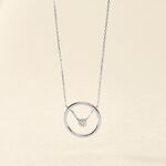 Collier Natalane Or Blanc Diamant - Colliers Femme | Histoire d&rsquo;Or