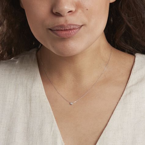 Collier Violanda Or Blanc Diamant - Colliers Femme | Histoire d’Or
