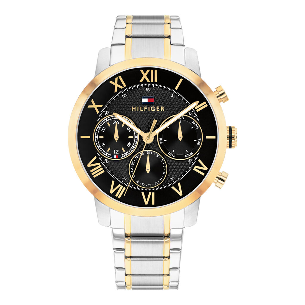 Montre Tommy Hilfiger Th-Oxford Noir - F&ecirc;te des p&egrave;res Homme | Histoire d&rsquo;Or