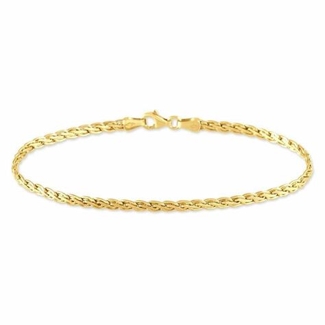 Bracelet Jany Maille Palmier Or Jaune - Bracelets chaîne Femme | Histoire d’Or