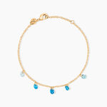 Bracelet Myosothis Plaqu&eacute; Or Pierres - Bracelets Femme | Histoire d&rsquo;Or