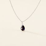 Collier Or Blanc Pluie D'Eclat Saphir - Colliers Femme | Histoire d&rsquo;Or