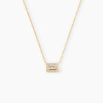 Collier Laurine Argent Jaune Oxyde De Zirconium - Colliers fantaisie Femme | Histoire d&rsquo;Or