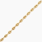 Bracelet Dami Argent Dor&eacute; A L'Or 750/1000 - Bijoux sans pierre Homme | Histoire d&rsquo;Or