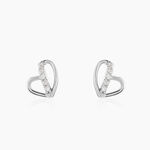 Boucles D'oreilles Puces Arika Argent Blanc Oxyde De Zirconium - Boucles d'oreilles fantaisie Femme | Histoire d&rsquo;Or