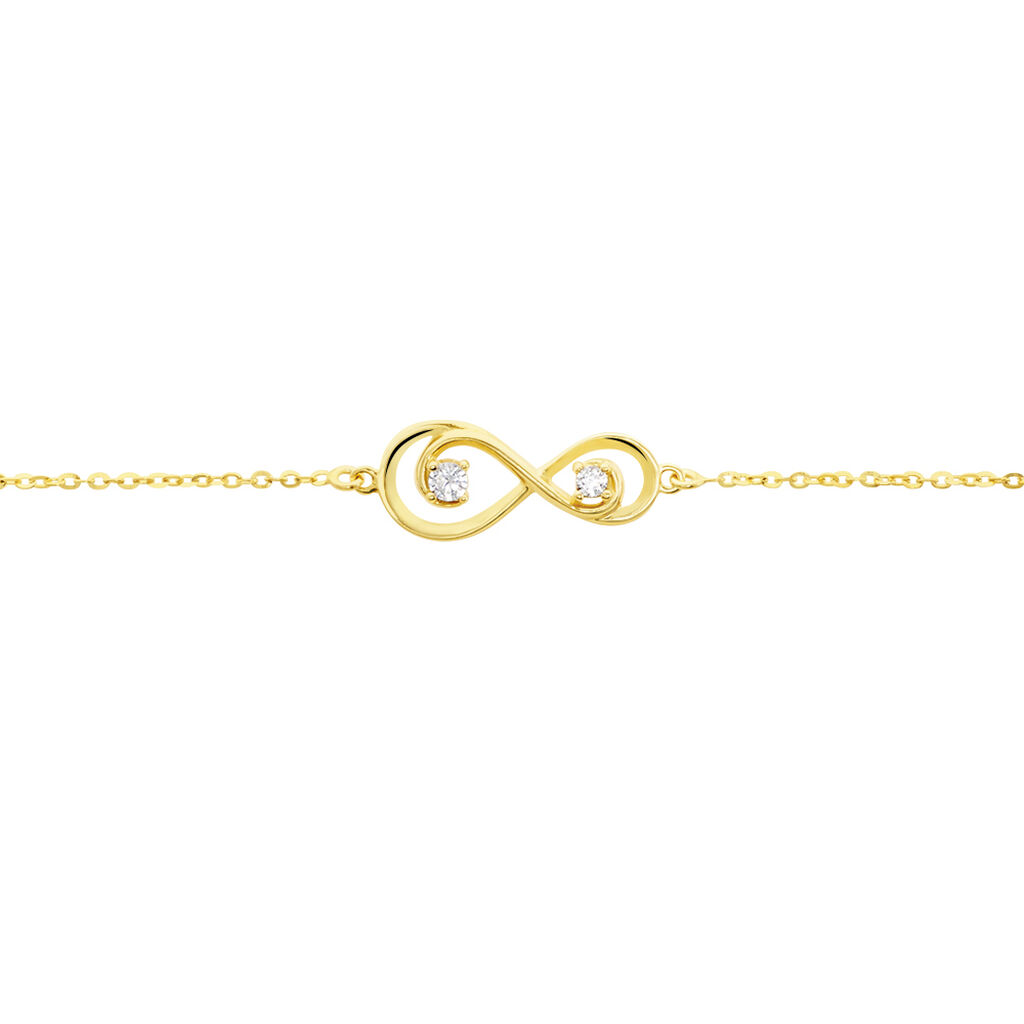 Bracelet Ademar Or Jaune Oxyde De Zirconium - Bracelets Femme | Histoire d’Or