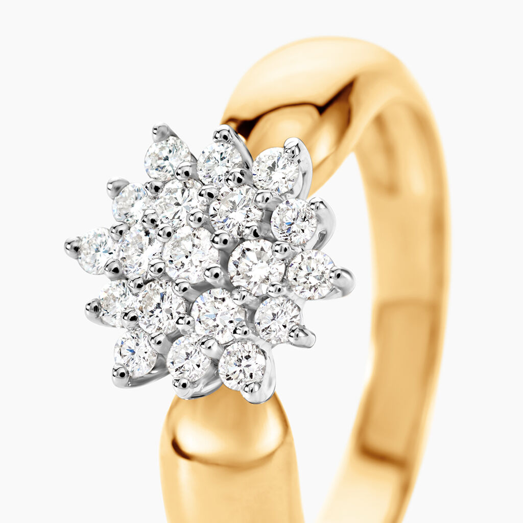 Bague Rasha Or Jaune Diamant - Bagues avec pierre Femme | Histoire d&rsquo;Or