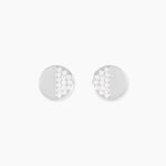 Boucles D'oreilles Puces Argent Blanc Viviano Oxydes De Zirconium - Boucles d'oreilles fantaisie Femme | Histoire d&rsquo;Or