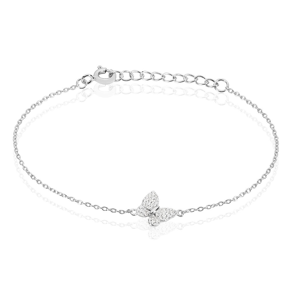 Bracelet Hervelina Argent Blanc Oxyde De Zirconium