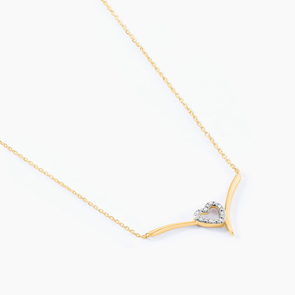 Collier Ilsabe Or Jaune Diamant - Colliers Femme | Histoire d’Or