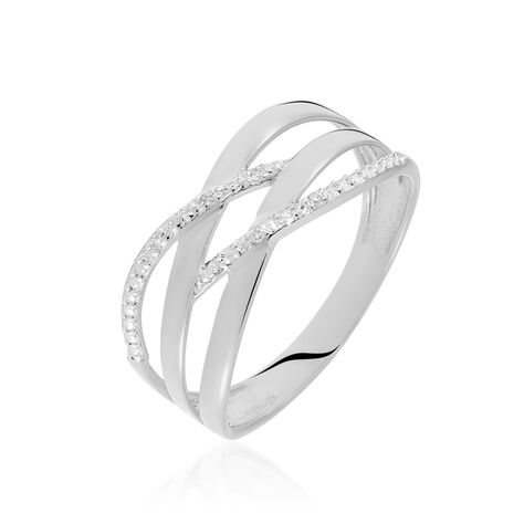 Bague Joassine Or Blanc Diamant - Bagues avec pierre Femme | Histoire d’Or