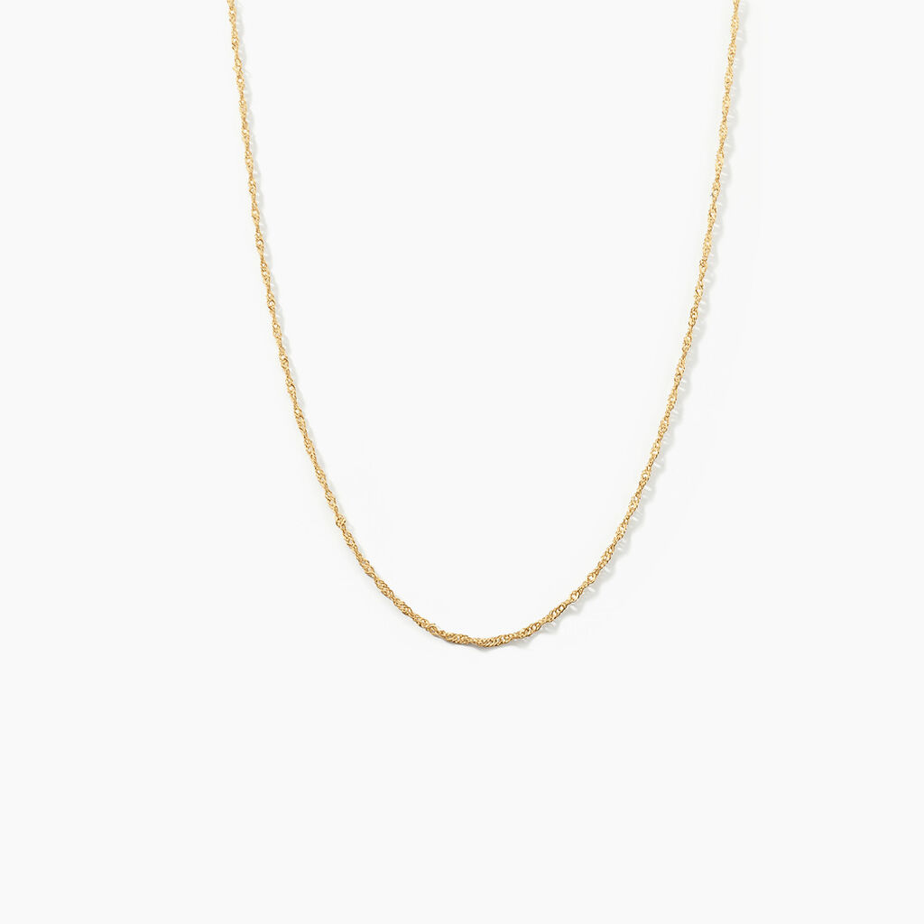 Chaîne Imanie Maille Singapour Or Jaune
