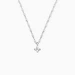 Collier Leonne Argent Blanc Oxyde De Zirconium - Colliers fantaisie Femme | Histoire d&rsquo;Or