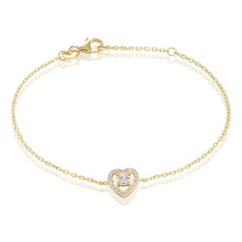 Bracelet Alais Plaqué Or Oxyde De Zirconium - Bracelets Coeur Femme | Histoire d’Or