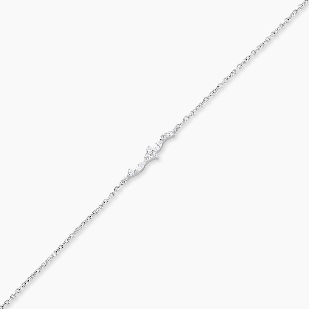 Bracelet Eclat d'Aurore Argent Blanc Oxyde De Zirconium - Bracelets Femme | Histoire d&rsquo;Or