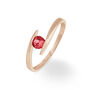 Bague Tiphaine Or Rose Rubis