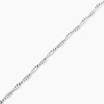 Bracelet Cathel Argent Blanc - Bijoux sans pierre Femme | Histoire d&rsquo;Or