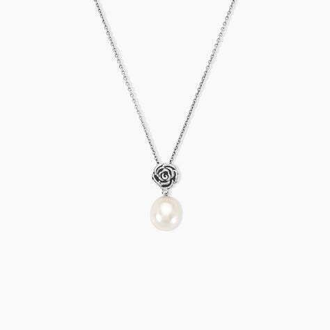 Collier Argent Blanc Perle De Culture - Colliers fantaisie Femme | Histoire d’Or