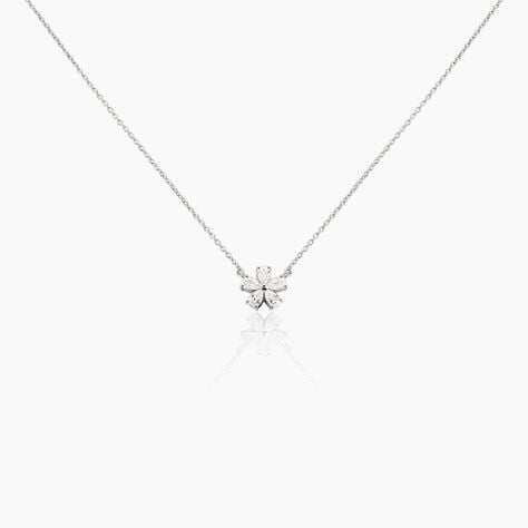 Collier Oskari Argent Blanc Oxyde De Zirconium - Colliers fantaisie Femme | Histoire d’Or