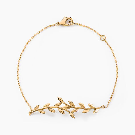 Bracelet Folia Plaqu&eacute; Or Jaune - Bracelets Femme | Histoire d&rsquo;Or