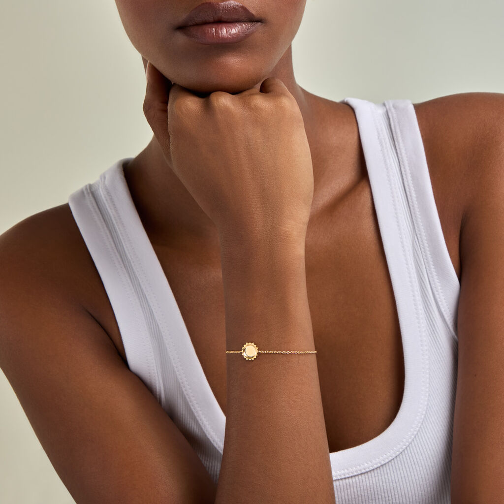 Bracelet Madline Argent Dor&eacute; A L'Or 750/1000 - Bijoux sans pierre Femme | Histoire d&rsquo;Or