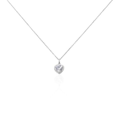 Collier Dari Or Blanc Oxyde De Zirconium - Colliers Femme | Histoire d’Or