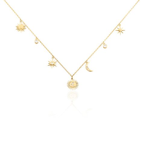 Collier Cassiopee Plaqué Or Jaune Oxyde De Zirconium - Colliers Femme | Histoire d’Or