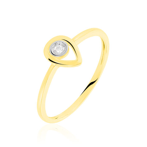 Bague Fidelia Or Jaune Diamant - Bagues solitaires Femme | Histoire d’Or