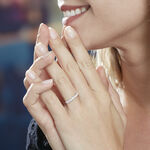 Alliance Eloisa Or Blanc Diamant Synthetique - Alliances Femme | Histoire d&rsquo;Or