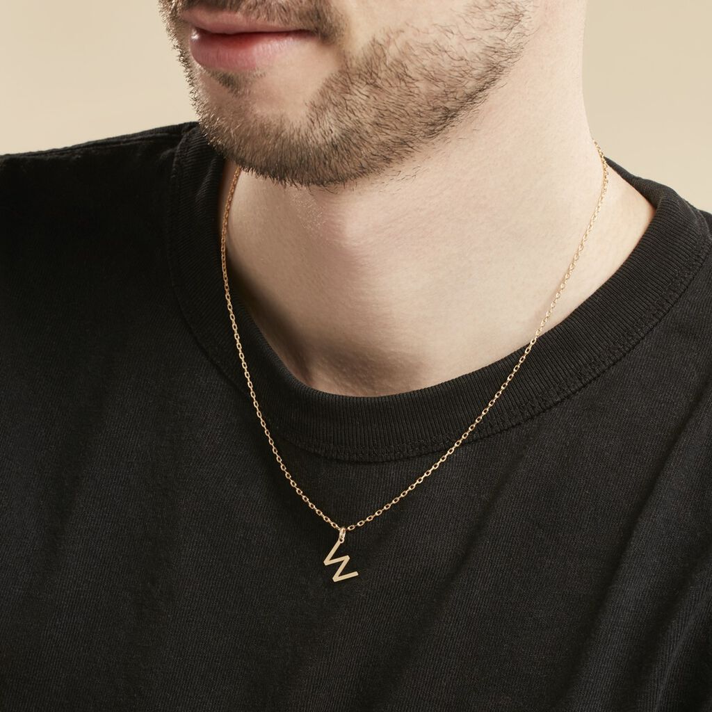 Pendentif Ionia Lettre Or Jaune - Cadeaux de naissance Famille | Histoire d&rsquo;Or